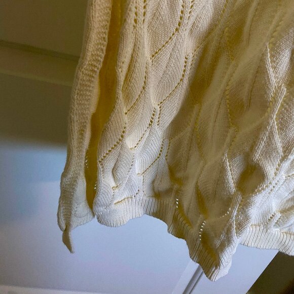 Midi Length Knit Dress Coverup in Ivory L - Picture 8 of 13